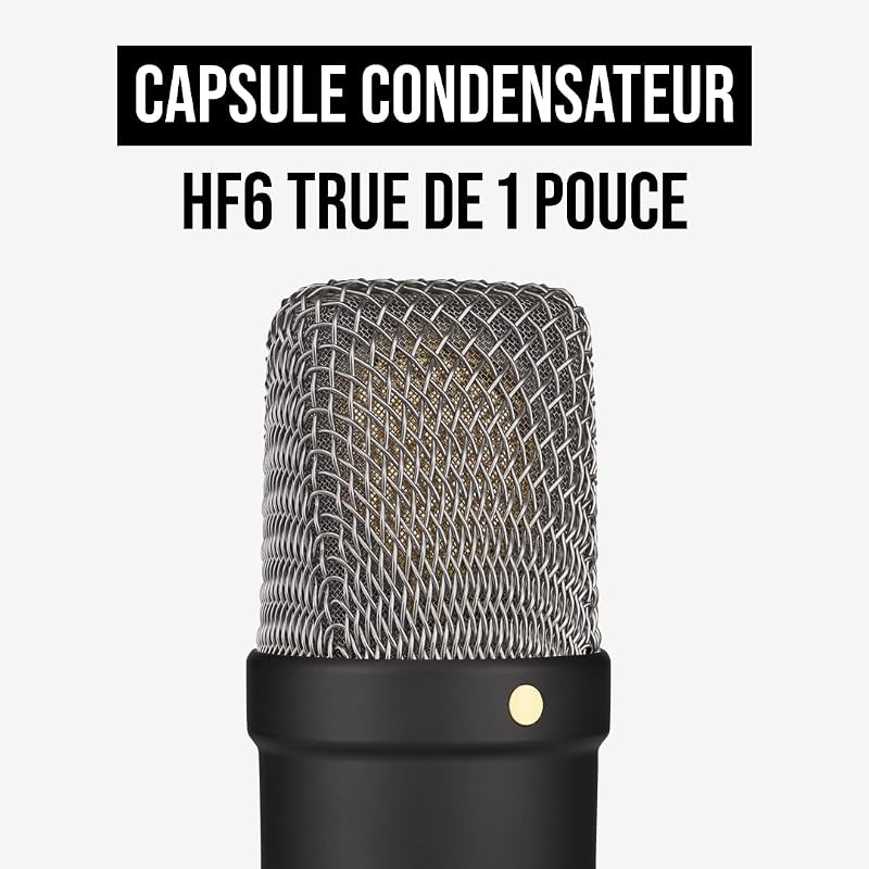 NT1 Signature Series Microphone à condensateur, Filtre Anti-Pop et câble XLR pour la Production Musicale et l'enregistrement Vocal