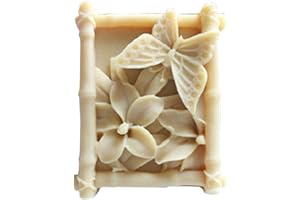 GRAINRAIN Butterfly Flower Silicone Soap Molds Soap Molds for Soap Making Silicon Molds for Soaps DIY Craft Handmade Soap Candle Plaster Resin Mould (11119)