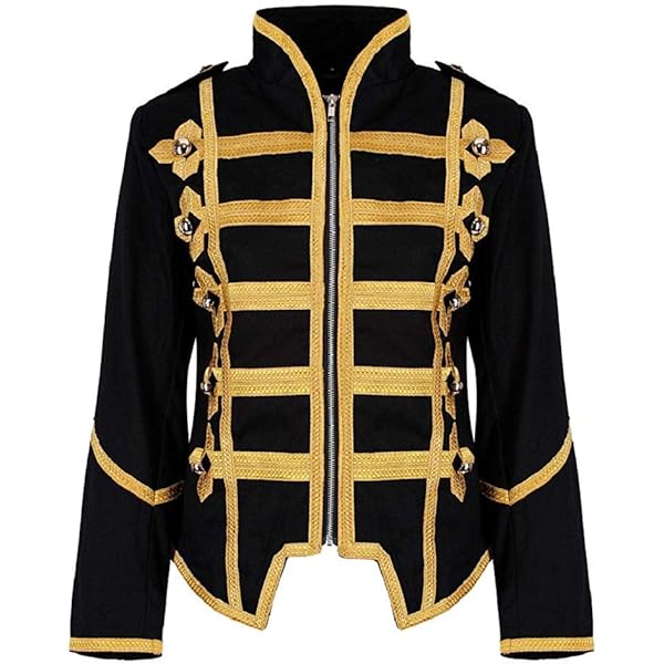 ジャケット・アウター 00s Midas Military Jacket Punk Python Men's Military Punk Jacket | Bold Leather & Straps