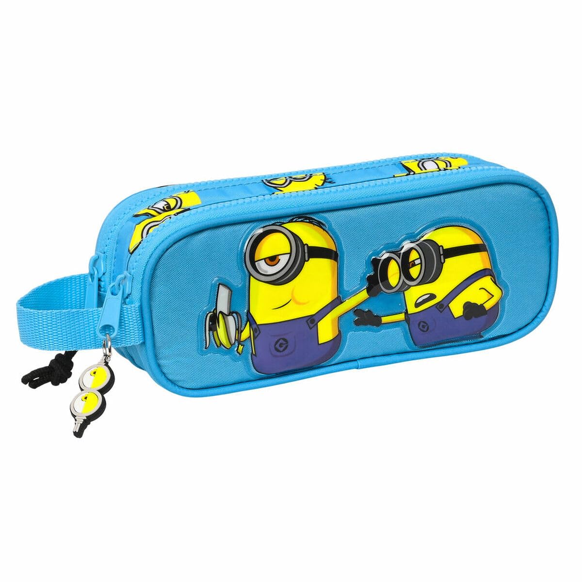 SAFTA 812228513 Minionstatic Double Pencil Case 21X8X6Cm, Multicoloured