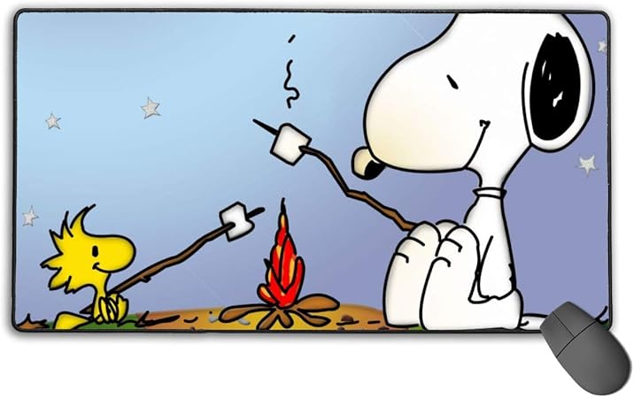 Amazon Co Jp 大型マウスパッド スヌーピー ウッドストック キャンプ ゲーム用マウスパッド コンピュータ Pc キーボード ノートパソコン用 29 5x15 7x0 1インチ パソコン 周辺機器