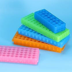 PATIKIL 96 Wells Tube Rack, 2 Pcs Vial Rack Double