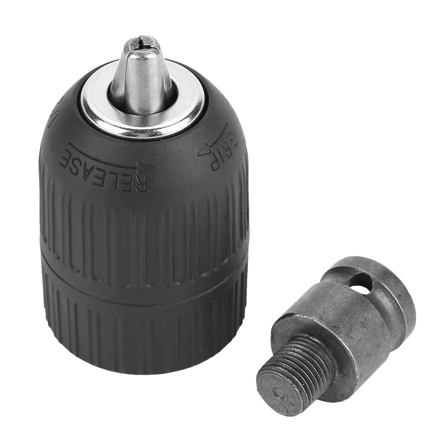Artillery Keyless Drill Chuck, SDS Chuck Adapter, 2-13mm, 1/2-20UNF, Heavy Duty Quick Release, Impact Wrench Conversion (1/2'')