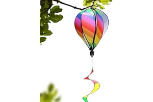 51 Inch Hot Air Balloon Wind Spinners Colourful Hot Air Balloon Funny DIY Kit Hanging Wind Socks and Spinners for Outdoor Gar