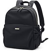 GOLF QUALITY Mini Backpack for Women Small Backpack Purse Cute Stylish Lightweight Daypack for College Work Travel Party,12.9Inch,Classic Black