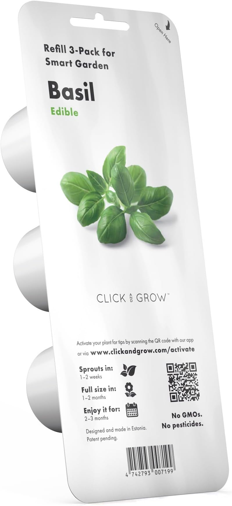 Click and Grow Basil Plant Pods 3-pack Smart Garden Brand New