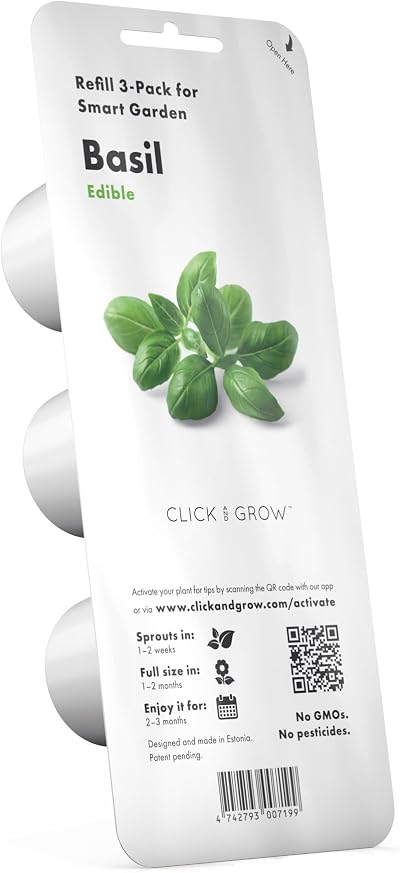 Click and Grow Basil Plant Pods 3-pack Smart Garden Brand New