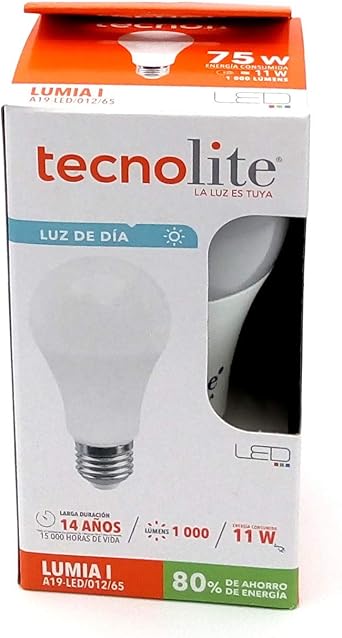 Tecnolite Lumia I Foco Led Lampara Ahorrador Paquete 10 Piezas Luz Fria Blanca Consume 11w Ilumina 1000 Lumenes Interior Exterior Casa Jardin Patio Terraza Larga Duracion Amazon Com Mx Hogar Y Cocina