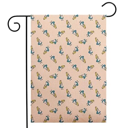 Amazon Com Beivivi Creative Home Garden Flag Alice In Wonderland