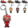 Racing Driver Car Key Chain Keychain Auto Tire Compatible with Formula One F1 Team Fan Gift Accessory