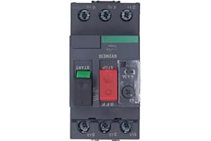 WALFRONT Motor Circuit Breaker Thermal Magnetic Overload AC690V Manual Motor Starter Button for Motor Start (GV2-ME10 4-6.3A)