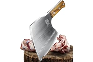ZENG JIA DAO Big Bones Cleaver Knife - Heavy Duty Butcher Knife - Axe Chopper for Kitchen Restaurant Farm and Slaughterhouse-