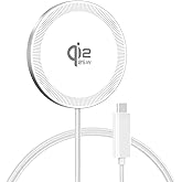 25W Magnetic Wireless Charging Pad: Qi2.2 Qi2 MagSafe Fast Charger for Google Pixel 10 iPhone 17 16 Pro Max 16e 15 14 13 12 AirPods & Samsung Galaxy Series Gift Ideal for Desk & Travel (White, 1Pack)