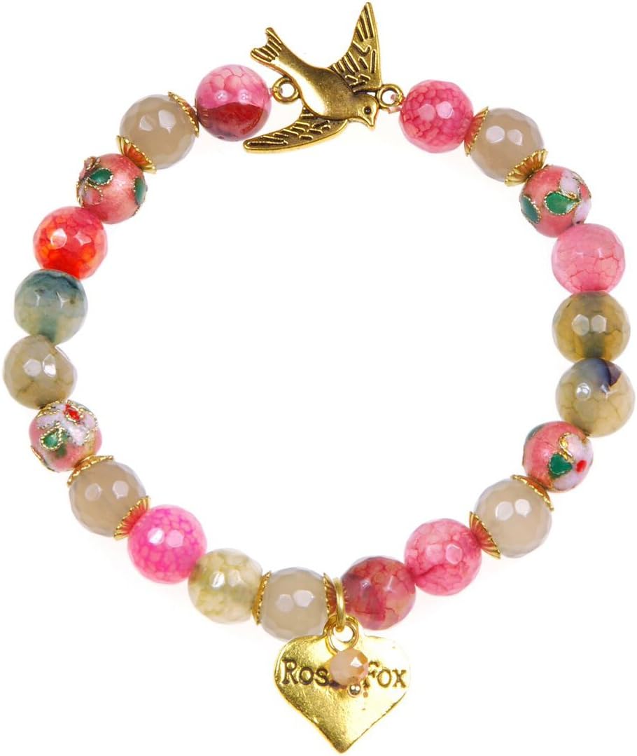 Rosie Fox Peony Agate Dove Bracelet