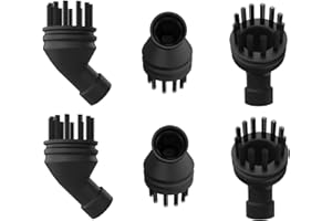 Vykyntow 6 Pack Steam Cleaner Attachments Brush Compatible with Dirt Devil 7-in-1 Handheld Steamerwd21000, Steam Cleaner Replacement Accessories Nylon Brush Parts