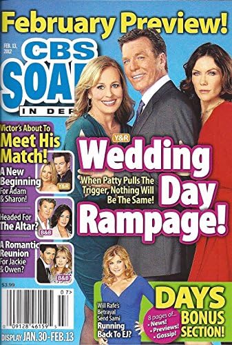 Peter Bergman, Stacy Haiduk and Genie Francis (Young and the Restless), Hunter Tylo Centerfold, Eric Roberts, Alison Sweeney - February 13, 2012 CBS Soaps in Depth Magazine [SOAP OPERA] Paperback – January 1, 2012