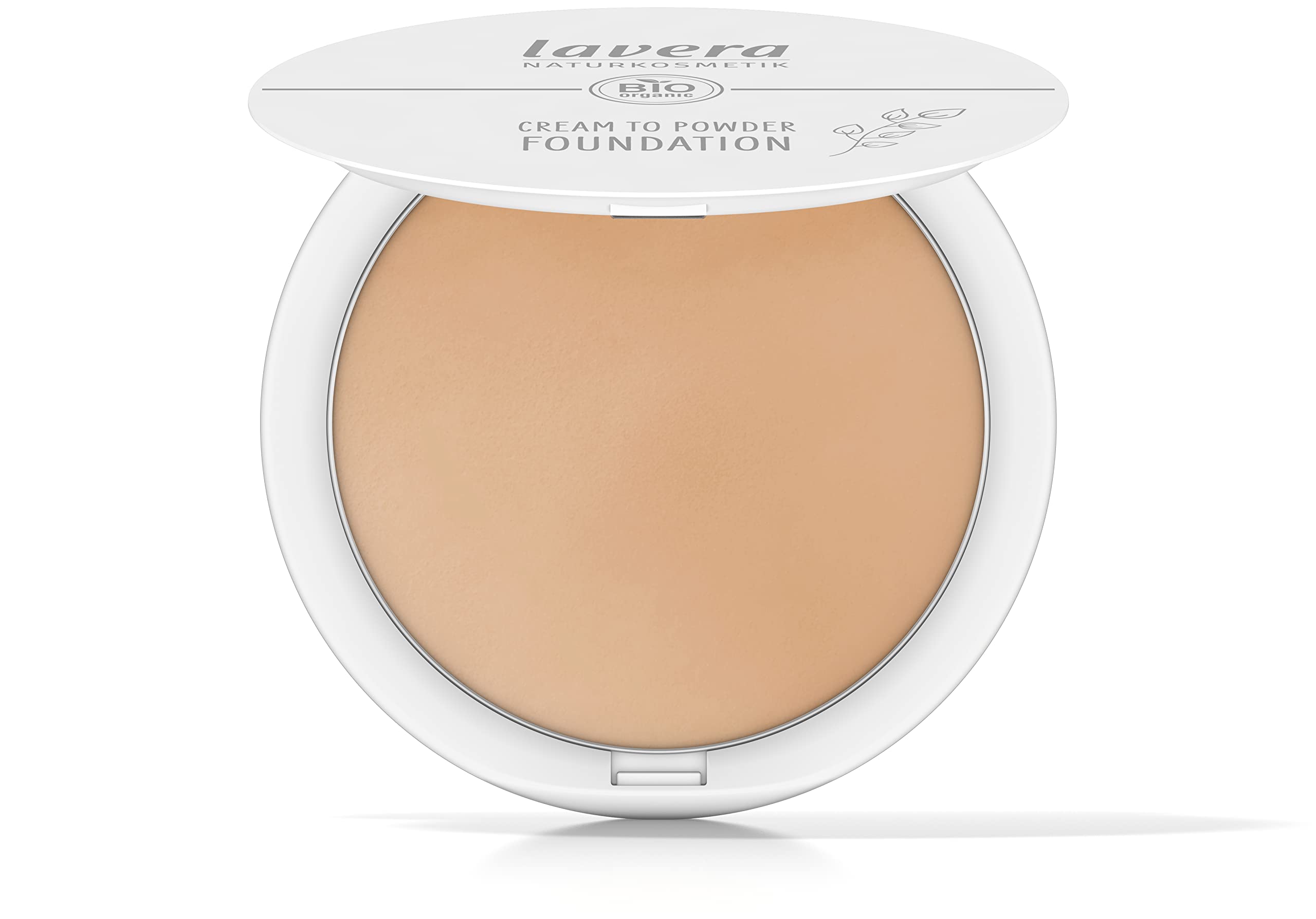 lavera Cream to Powder Foundation -Tanned 02- nude - Organic Almond Oil & Vitamin E - Vegan - Moisturizing - Intensive Coverage (1 X 10,5g)
