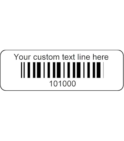Amazon.com: 1000 Serial Number Barcode Labels 1-1/2