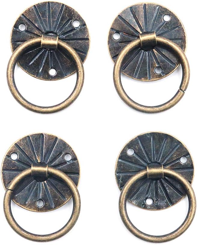 Namvo 100Pcs Iron Retro Wooden Box Handles Drawer Knobs - Image 3