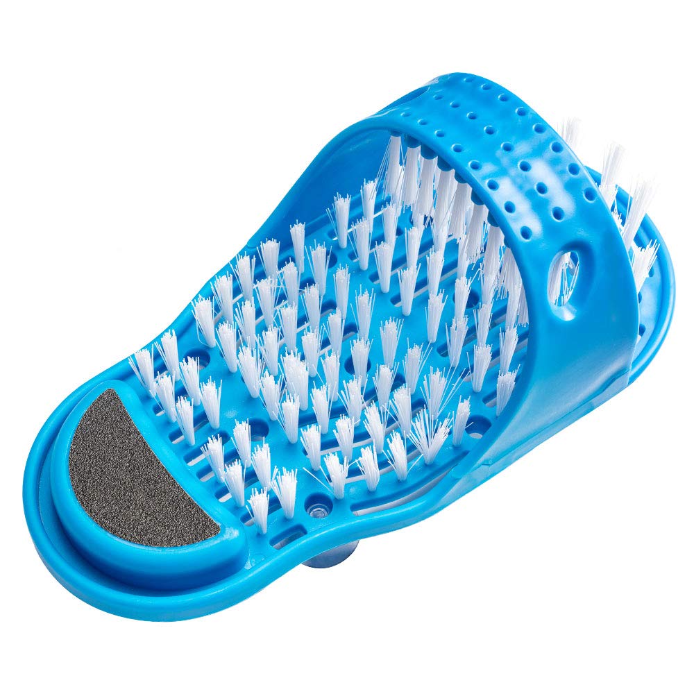 Meidong Foot Scrubber, Foot Scrub Massager Cleaner Dead Skin Exfoliator Callus Remover for Shower Floor with Pumice Stone and Suction Cups : Beauty