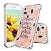 MOSNOVO Compatible for iPhone SE 2020 Case/iPhone 8 Case/iPhone 7 Case, Clear Clothe Yourselves Floral with Flower Quote Print Design Girl Women with TPU Bumper Case Cover for iPhone 7/8/SE 2nd