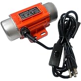 XINJIAHONG Concrete Vibrator Vibration Motor Single Phase AC 110V 3600RPM Vibrating Motor With Power Plug for Shaker Table (30 Watts)