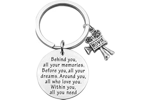 FEELMEM Movie Camera Keychain Film Director Gift Film Student Gift Filmmaker Gift Movie Jewelry Film Keyring Gift