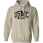 USMC Semper Fi Marines Hooded Sweatshirt in Sand