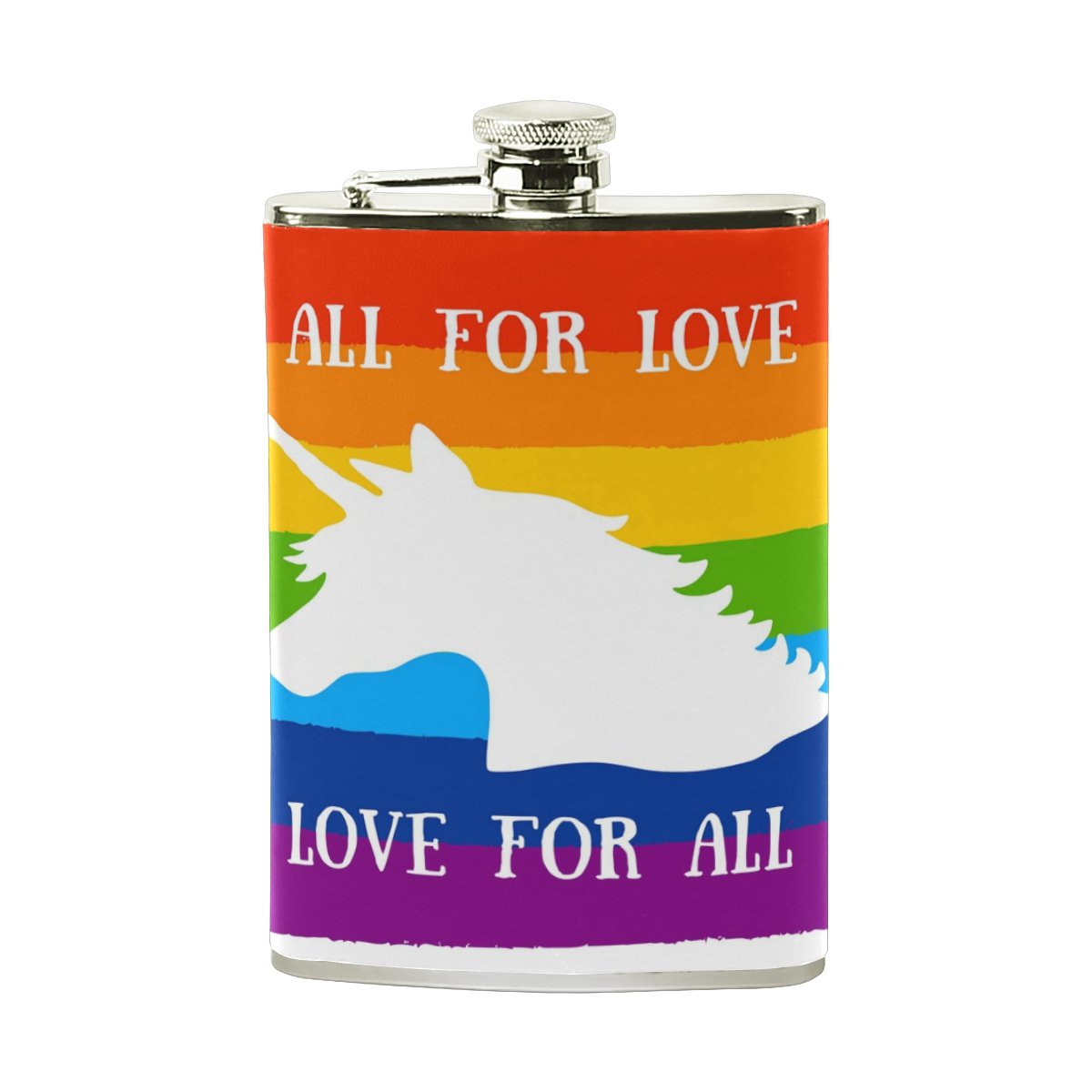 Alazaすべてのloveユニコーン8オンスステンレス鋼のヒップフラスコpuレザーwrappedカバーheavy Dutyポケットショットのフラスコliquor B075yxrcd4 Vidkaラム Whiskey フラスコスキットル 超特価 Afsi Co Za