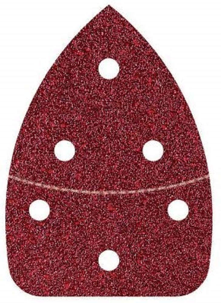 wolfcraft 6 Easy-Fix Sanding Sheets for wood/metal, 98 x 139 mm, grain 180 I 3139000