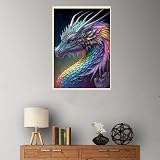 Tomoyuki 5D Diamond Art Kit Dragon Diamond Painting by Numbers for Kids Adults view 4