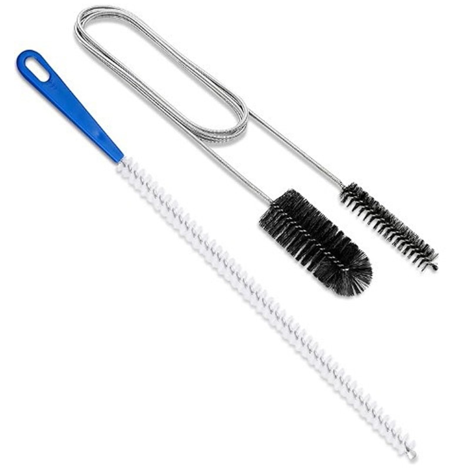 Drain Unblocker Tools, Flexible 61 inch Double Ended Nylon Pipe Cleaner Brush and 17.7 inch Sink Unblocker Brush for Kitchen Bathroom Shower Plug Holes