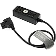 Uonecn D-tap Male to 4-Port Dtap Female Splitter Adapter Power Cable for ARRI RED Cameras for TILTA Steadicam IDX Photography