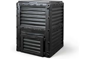 Outdoor Compost Bin Large Capacity for Fast Creation of Fertile Soil 80 Gallon/300L - Yardlab
