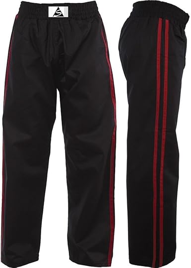 pants red stripe