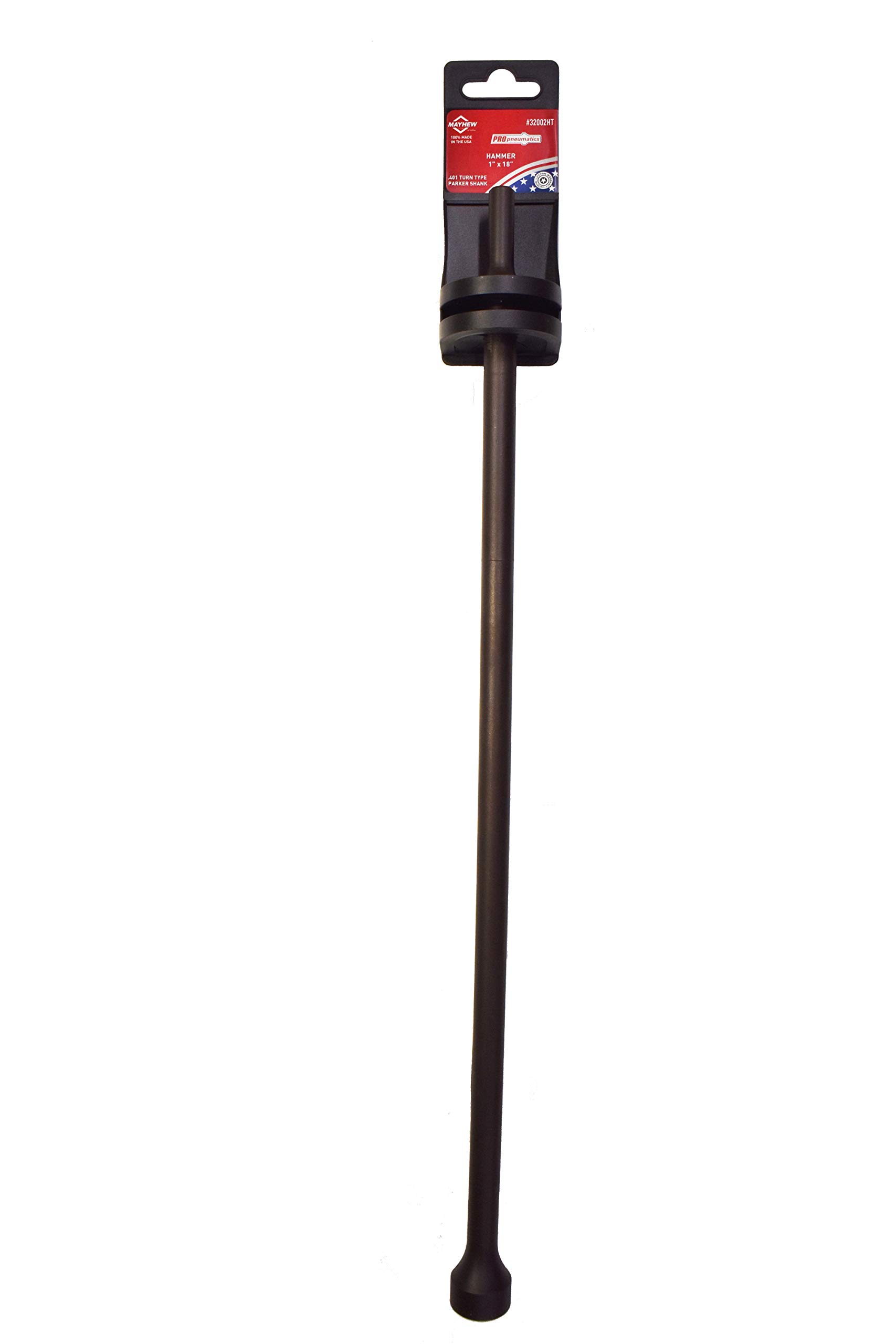 Mayhew Tools 32002HT Pneumatic Hammer, 1" x 18", Black Oxide Finish Image Mayhew Tools 32002HT Pneumatic Hammer, 1" x 18", Black Oxide Finish Image