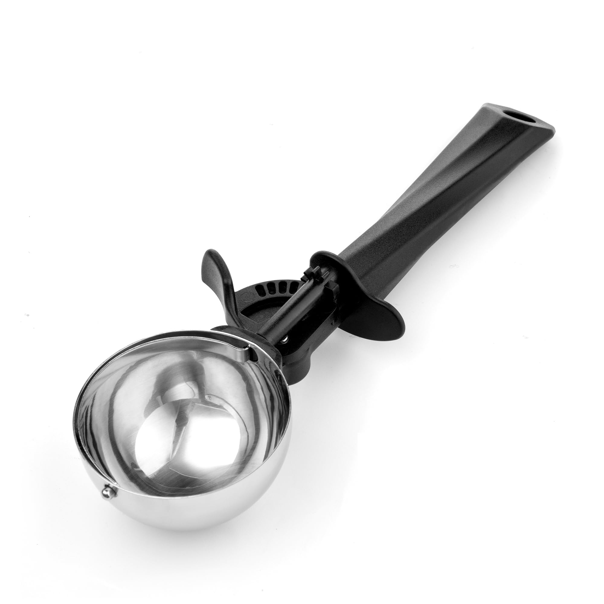 Ice Cream Scoop, 6 tbsp Stainless Steel Cookie Scoop 90 ml, Ice Cream Spoon with Easy Trigger, Kitchen Scoop for Ice Cream, Cookie, Mashed Potato, Meatballs, Melon Balls, Scoop Size 70mm