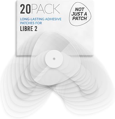 NOT JUST A PATCH Clear Sensor Covers Freestyle Libre 2 20 Pack 14+ days