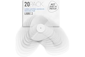 Not Just A Patch Freestyle Libre 2 Sensor Covers (20 Pack) – Durable, Water Resistant for 10-14 Days CGM Patches for Freestyl