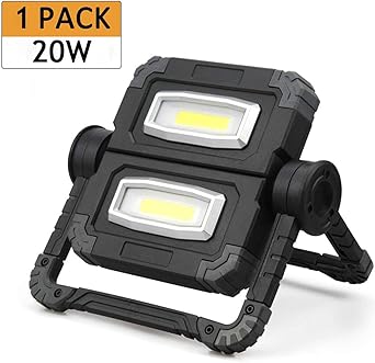 Focos LED Potente, Luz de Trabajo LED Recargable 20W, Lámpara de ...