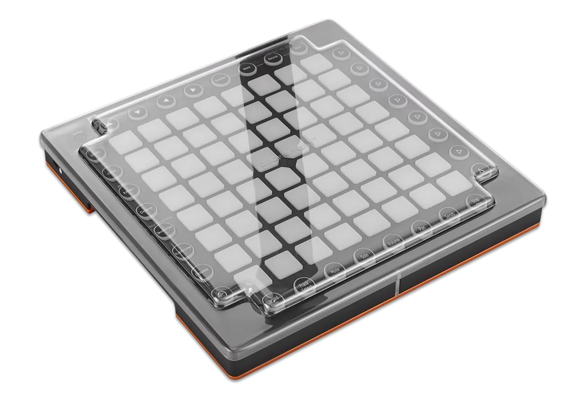 Decksaver Cover for Novation Launchpad Pro - Super-Durable Polycarbonate Protective lid in Smoked Clear Colour, Made in The UK - The Producers' Choice for Unbeatable Protection