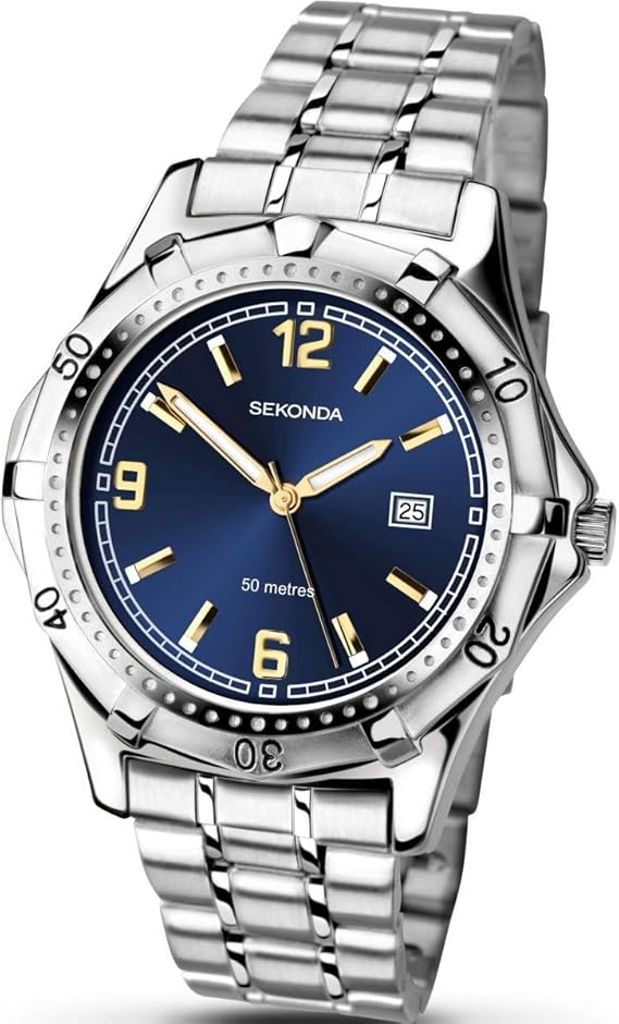 sekonda mens watch blue face