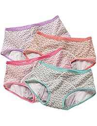 Nightaste - Bragas menstruales para niña, a prueba de fugas, de algodón, para mujer