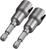 QWORK Power Wing Nut Driver 1/4 Inch Hex Shank Steel 2 Packs view 3
