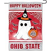 Ohio State Buckeyes Happy Halloween Double Sided Garden Yard Flag