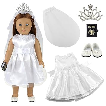 Buy Barwa White Wedding Dress With Veil And Crown Plus Shoes And