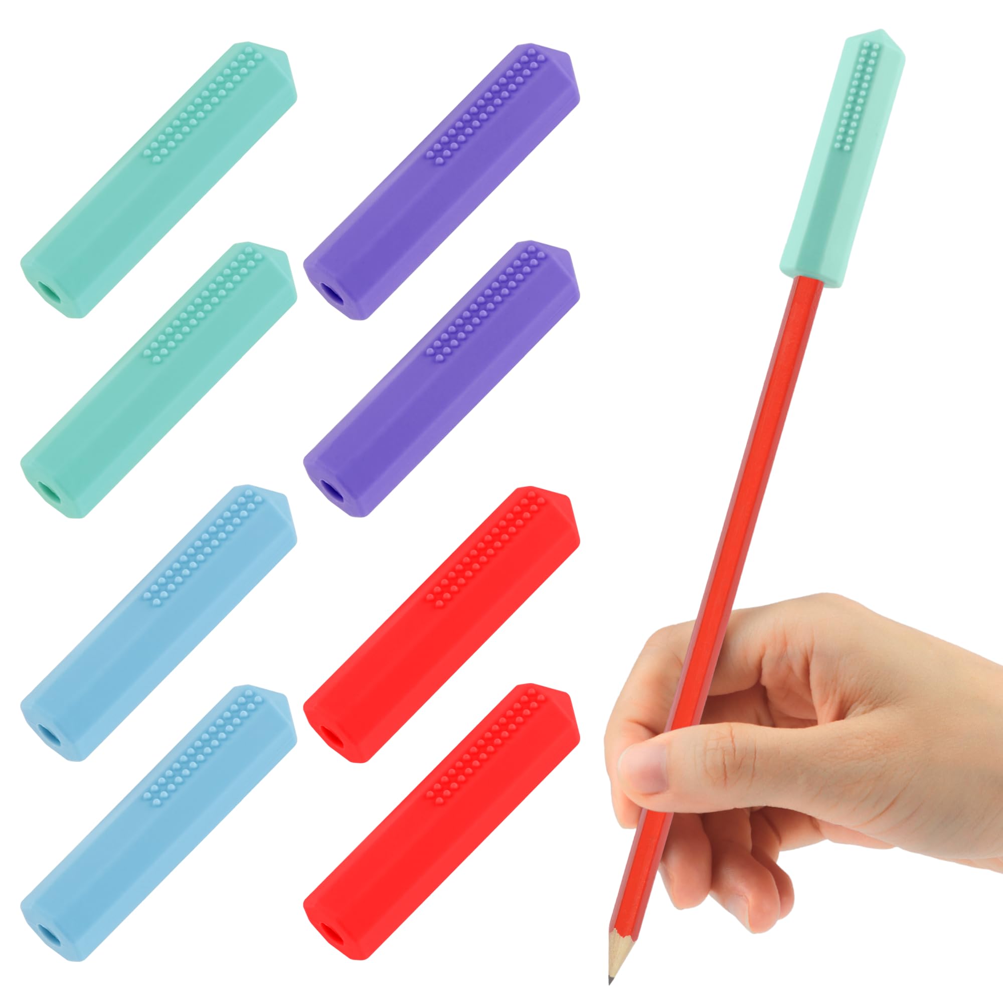 Photo 1 of Chewable Pencil Topper, Sensory Chew Pencil Topper for Autistic Chewers, ADHD, SPD, Oral Motor Stimulation, 8 Packs