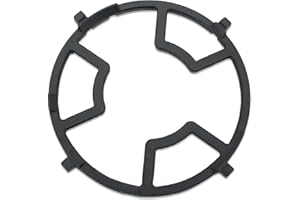 BESSEEK Wok Ring, Non Slip Black Cast Iron Stove Rack for Kitchen Wok Support Ring Cooktop Range Pan Holder Stand Stove Rack Milk Pot Holder for Gas Hob - Gas Stove Accessories