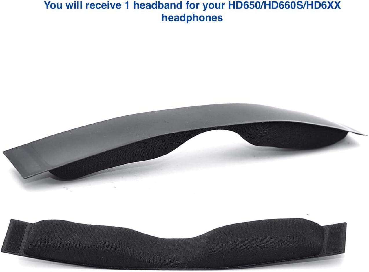 Quality Replacement Headband Compatible with Sennheiser HD 650 HD 660S and MassDrop HD 6XX Headphones (Black). Soft Mesh - Image 5