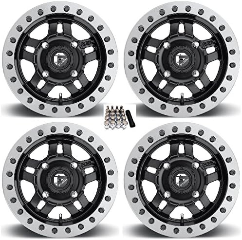 Fuel Anza Beadlock UTV Wheels Black 14" Yamaha Viking Wolverine YXZ1000R